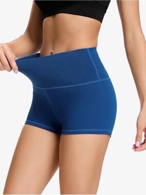 3 for $10 LXNMGO Women's 2" Inseam High Waist Yoga Shorts Workout Pole Medium